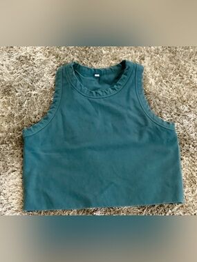 Cropped Tank Top in Teal 🩴